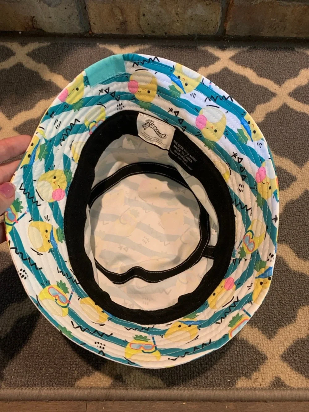 Squishmallows Maui Pineapple Bucket Hat Kids' Youth, One Size Fits Most